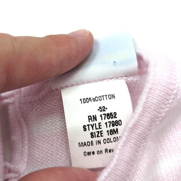 Florence Eiseman Dress Girls Size 18m Pink Sweater Tunic - Picture 5 of 5